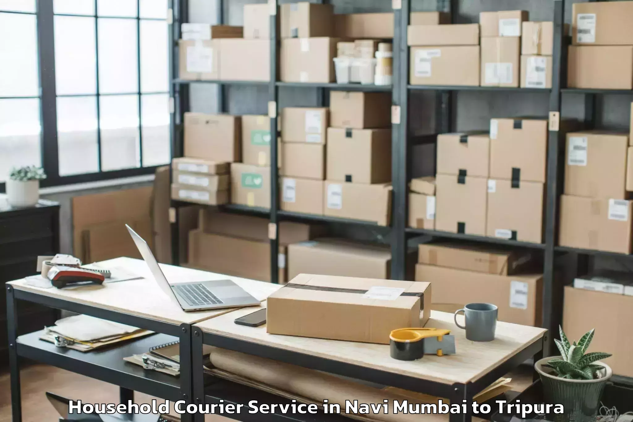 Book Navi Mumbai to Kamalpur Household Courier Online